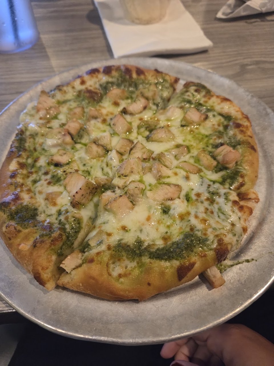 Pesto Chicken Pizza